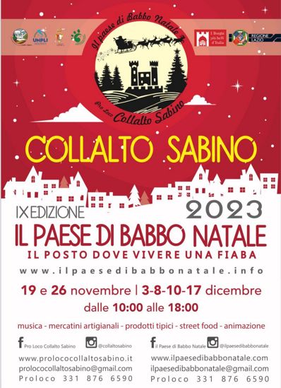 Il Paese di Babbo Natale 2023 a Collalto Sabino (RI) | Lazio Nascosto